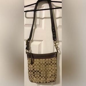 Coach Crossbody/Shoulder Brown & Tan Bag